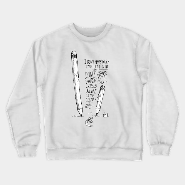 Pencil Talk Crewneck Sweatshirt by sixfootgiraffe